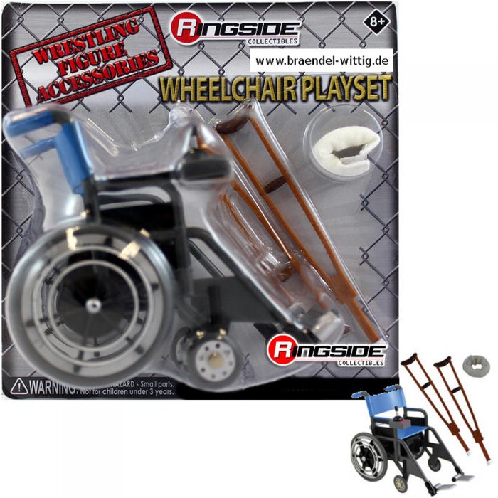 WWE Rollstuhl / Krücken / Halskrause