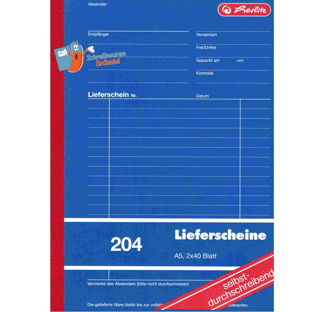 Lieferscheinbuch Herlitz A5