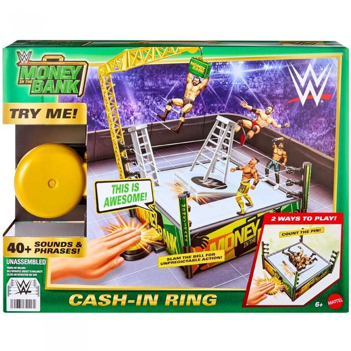WWE Mattel Money in the Bank Cash-In Ring Playset