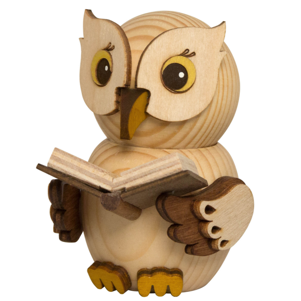 Mini Eule mit Buch
