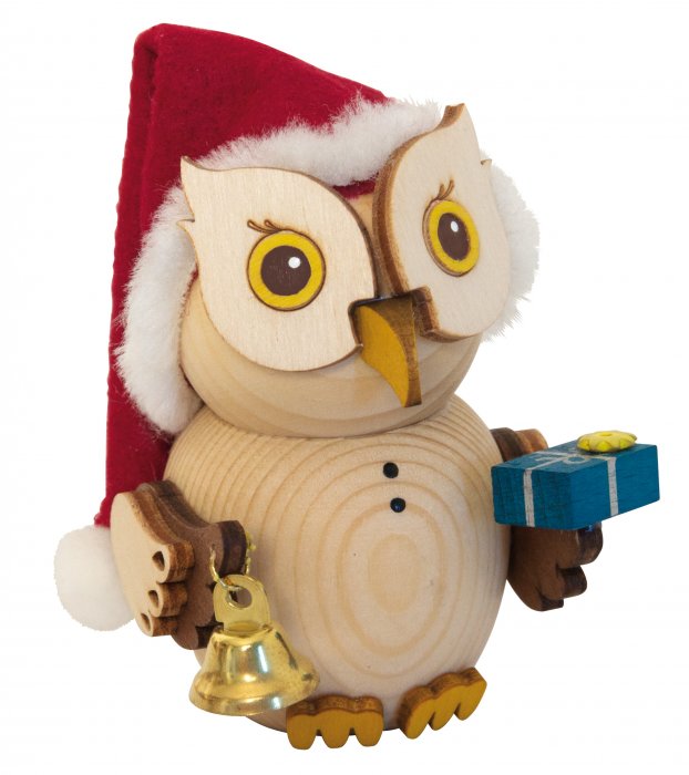 Mini Eule Weihnachtsmann