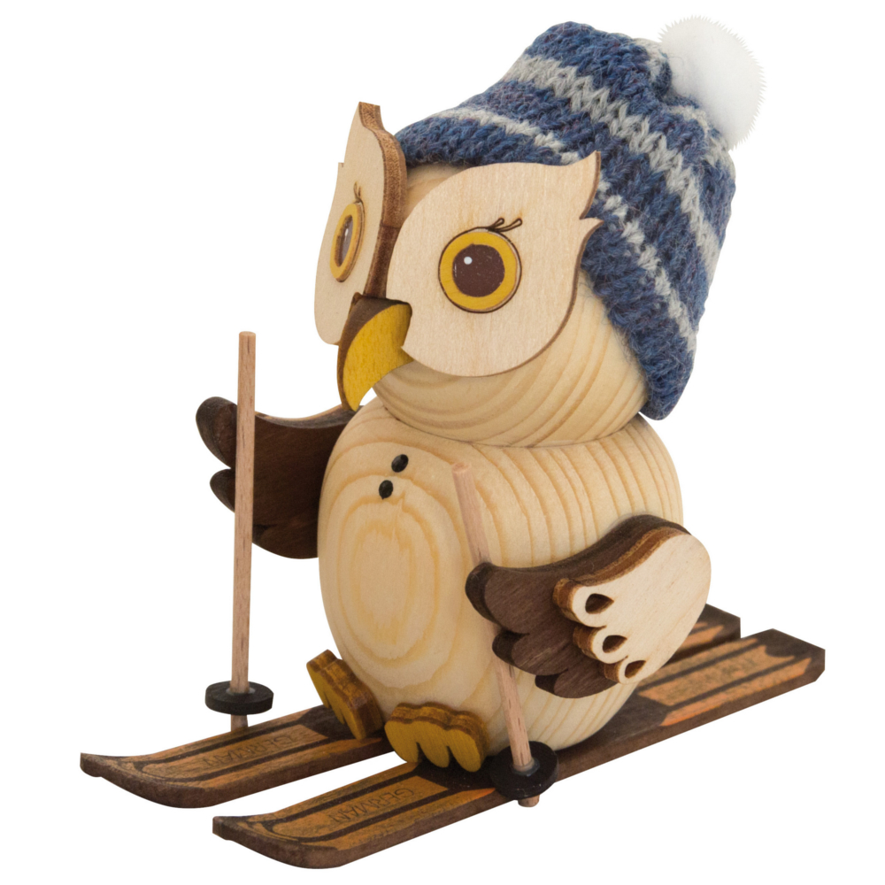 Mini Eule mit Ski