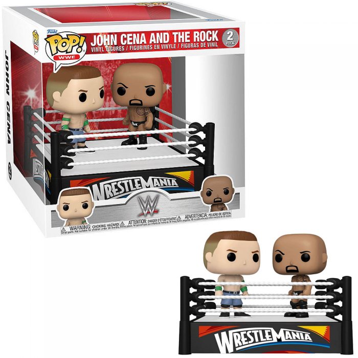 WWE Funko Pop Vinyl Figur John Cena vs The Rock