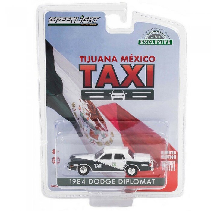 Greenlight 1984 Dodge Diplomat Tijuana Mexico Taxi - 1:64