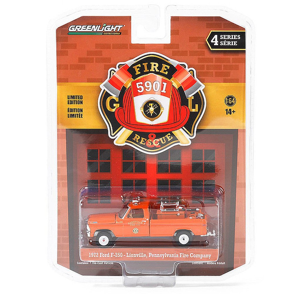 Greenlight Fire and Rescue Serie 4 1972 Ford F-250 Lionville Fire Company 1:64
