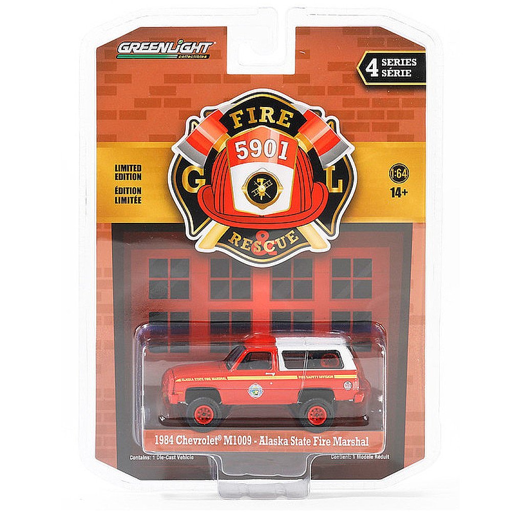 Greenlight Fire and Rescue Serie 4 1984 Chevrolet M1009 Alaska State Fire Marshal 1:64
