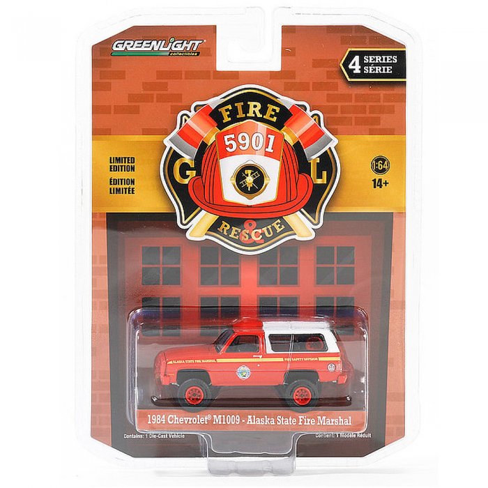 Greenlight Fire and Rescue Serie 4 1984 Chevrolet M1009 Alaska State Fire Marshal 1:64