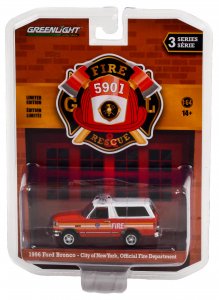 Greenlight Fire & Rescue Serie 3 1996 Ford Bronco FDNY 1:64