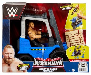 WWE Mattel Wrekkin Basic Forklift Gabelstapler mit Brock Lesnar