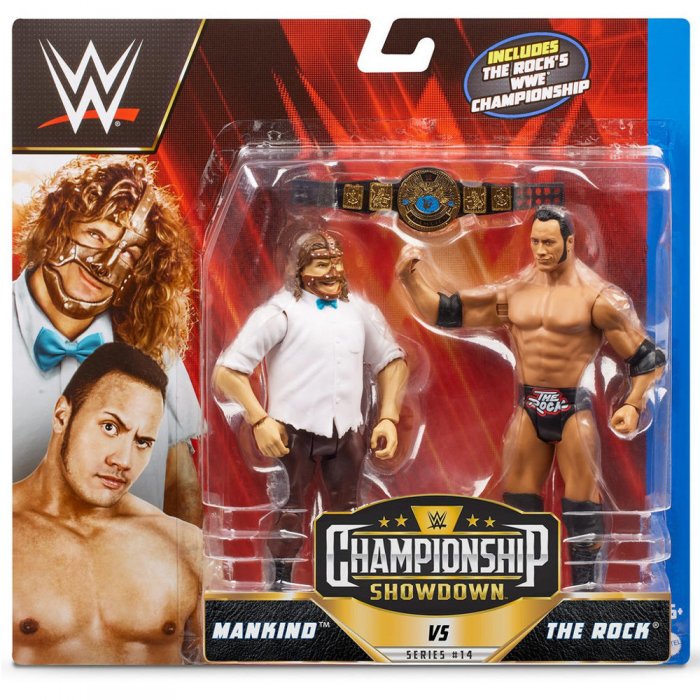 WWE Mattel Championship Showdown The Rock und Mankind