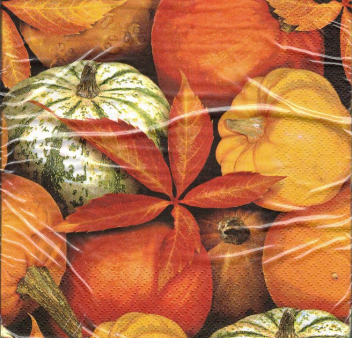 Servietten Ti-Flair Pumkins and Leaves