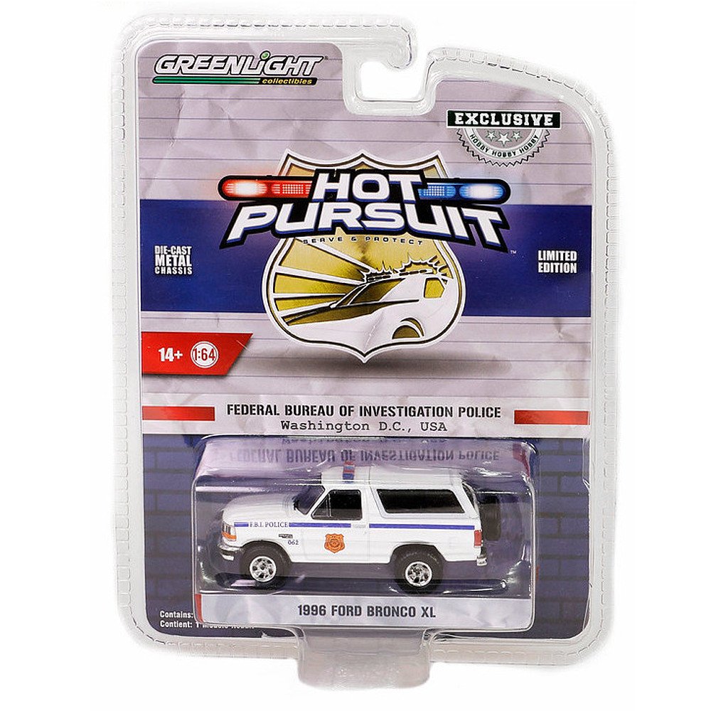 Greenlight Hot Pursuit FBI Special Edition Serie 1996 Ford Bronco XL 1:64