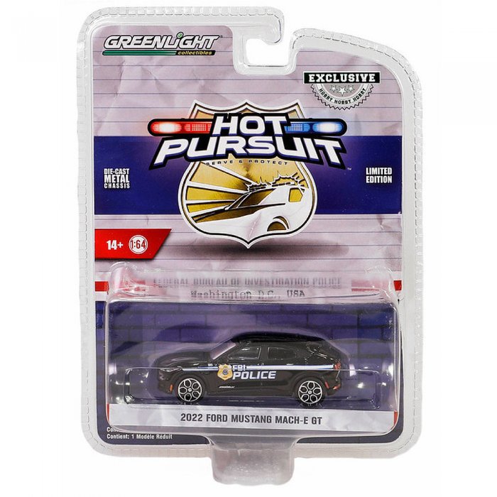 Greenlight Hot Pursuit FBI Special Edition Serie 2022 Ford Mustang Mach-E GT 1:64