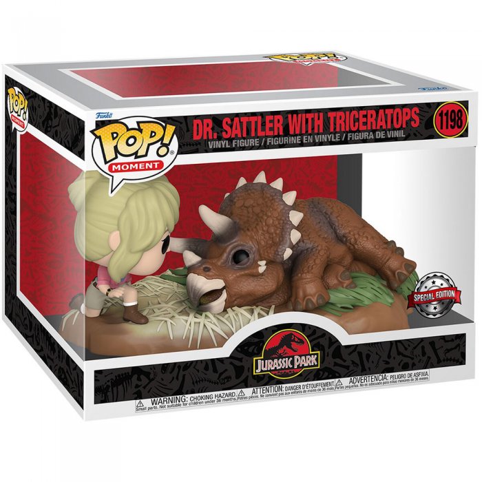 Funko Pop Vinyl Figur Jurassic Park Dr. Sattler with Triceratops Special Edition