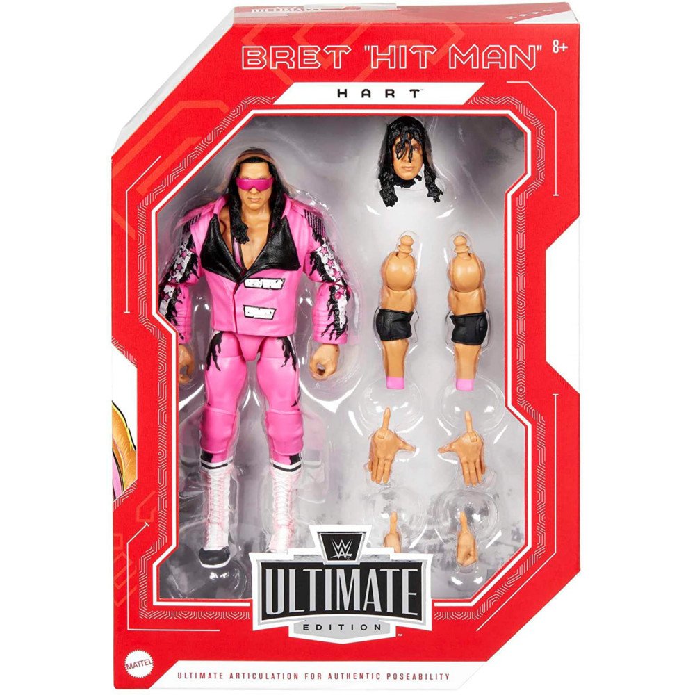 WWE Mattel Ultimate Edition Target Exclusive Bret Hit Man Hart