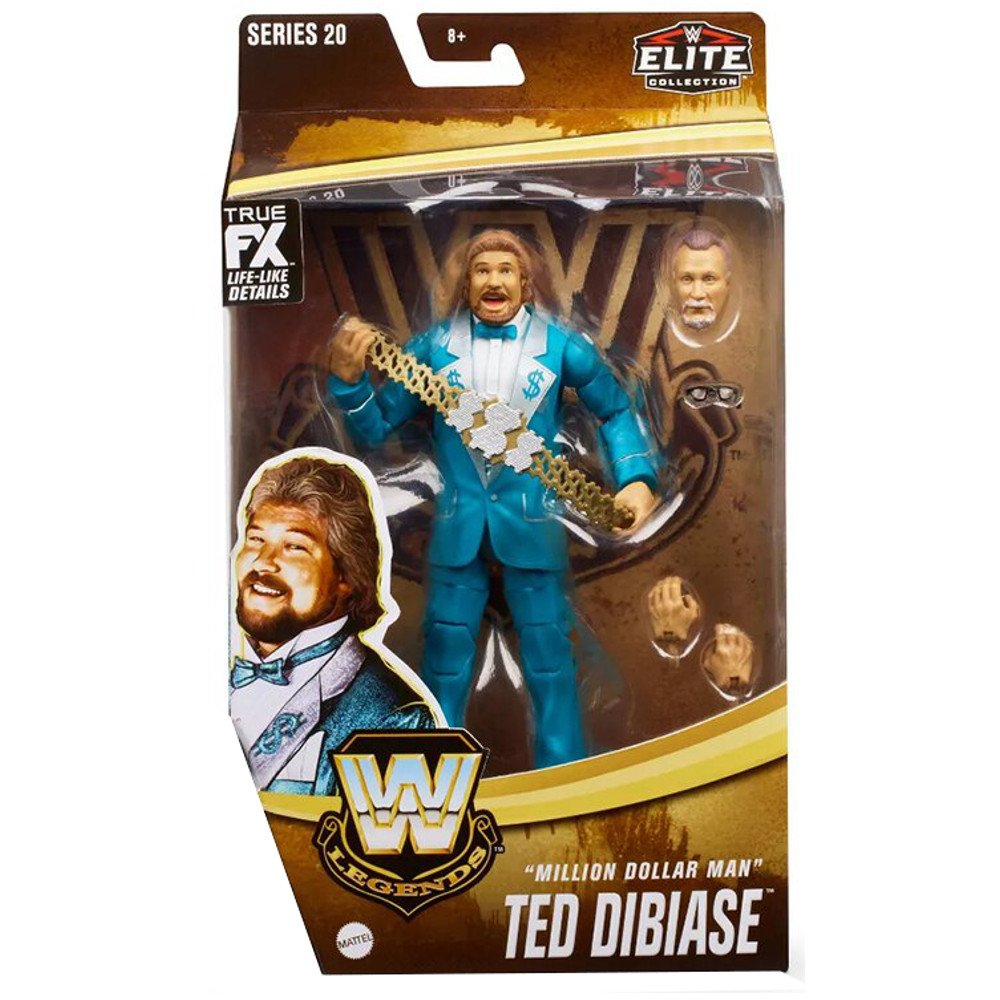 WWE Mattel Elite Legends Serie 20 Million Dollar Man Ted Dibiase