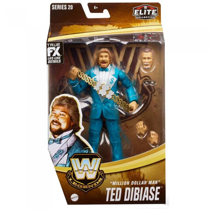 WWE Mattel Elite Legends Serie 20 Million Dollar Man Ted Dibiase