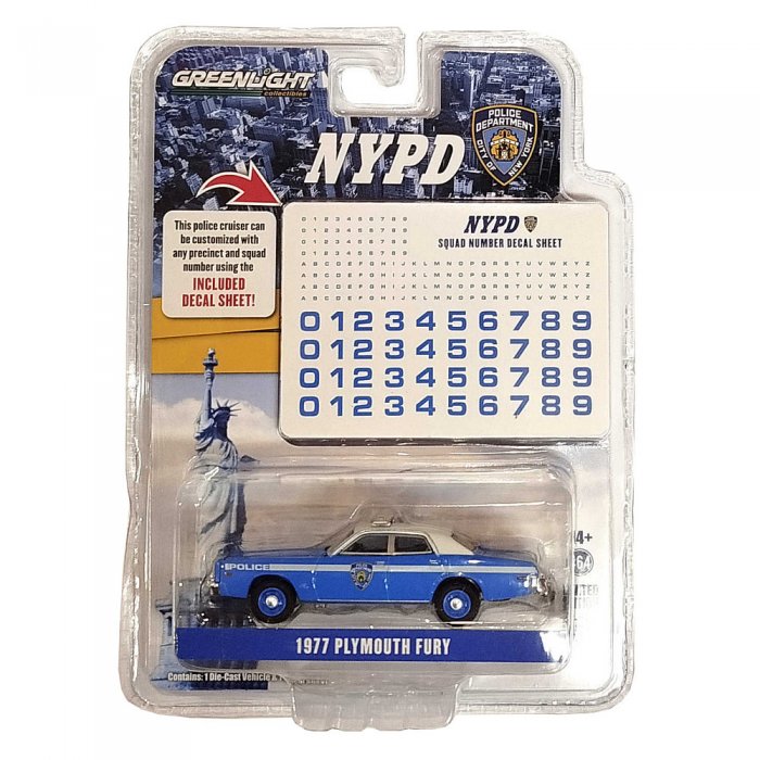 Greenlight 1977 Plymouth Fury New York City Police 1:64