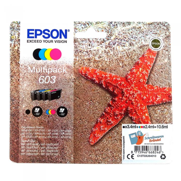 Druckerpatronen Epson 603 Multipack BK/C/M/Y