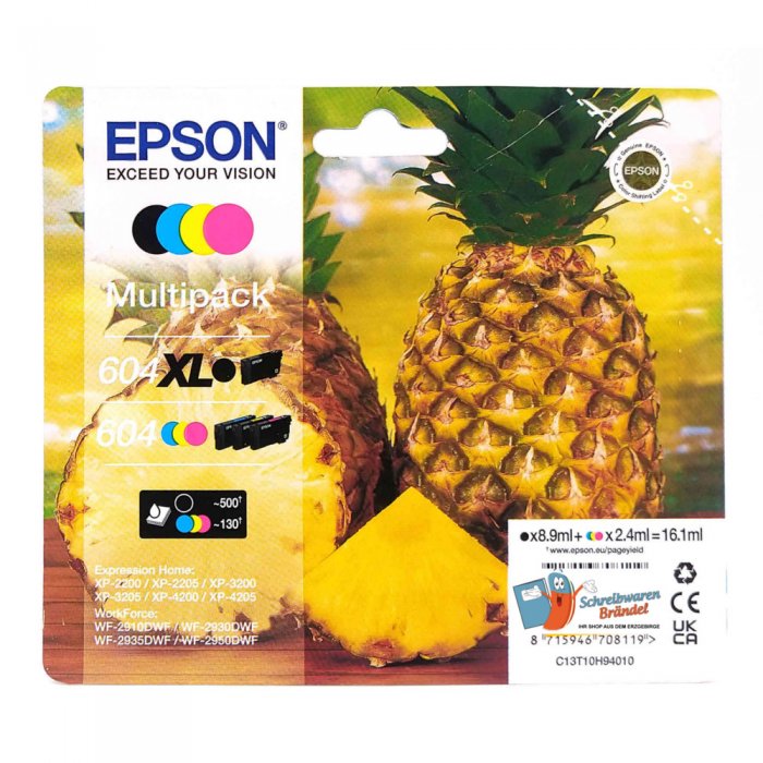 Druckerpatronen Epson 604 Multipack BK/C/M/Y