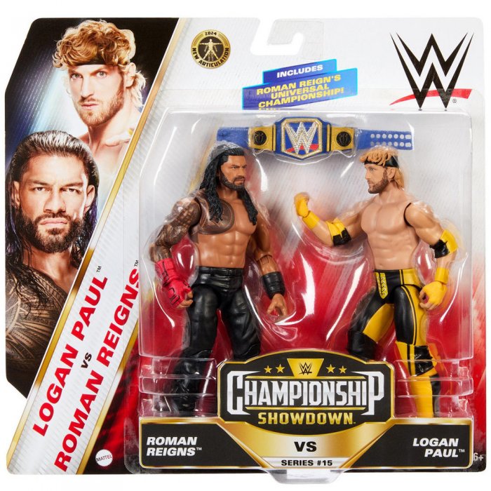 WWE Mattel Championship Showdown Logan Paul und Roman Reigns