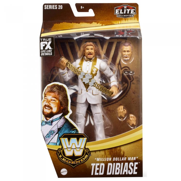 WWE Mattel Elite Legends Serie 20 Million Dollar Man Ted Dibiase Chase Variante