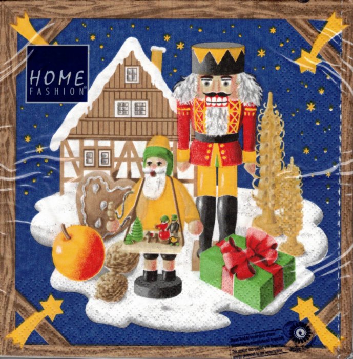 Servietten Home Fashion Weihnahtsland