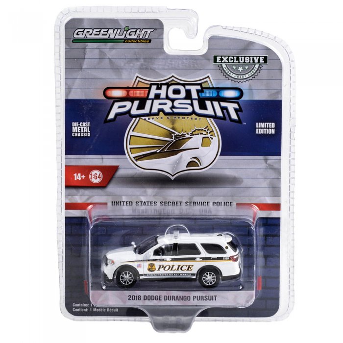 Greenlight Hot Pursuit US Secret Service Serie 2018 Dodge Durango 1:64