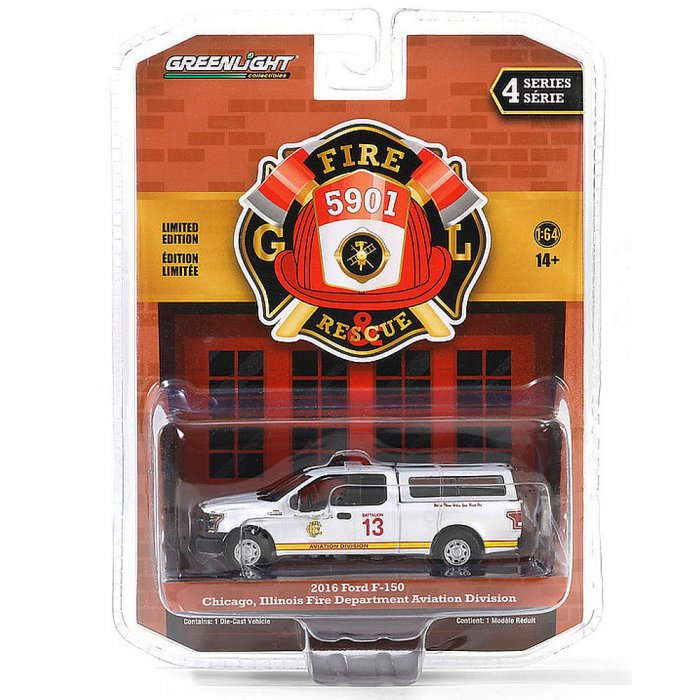 Greenlight Fire and Rescue Serie 4 Ford F-150 Chicago Fire Dept. Aviation Division Chicago Illinois 1:64