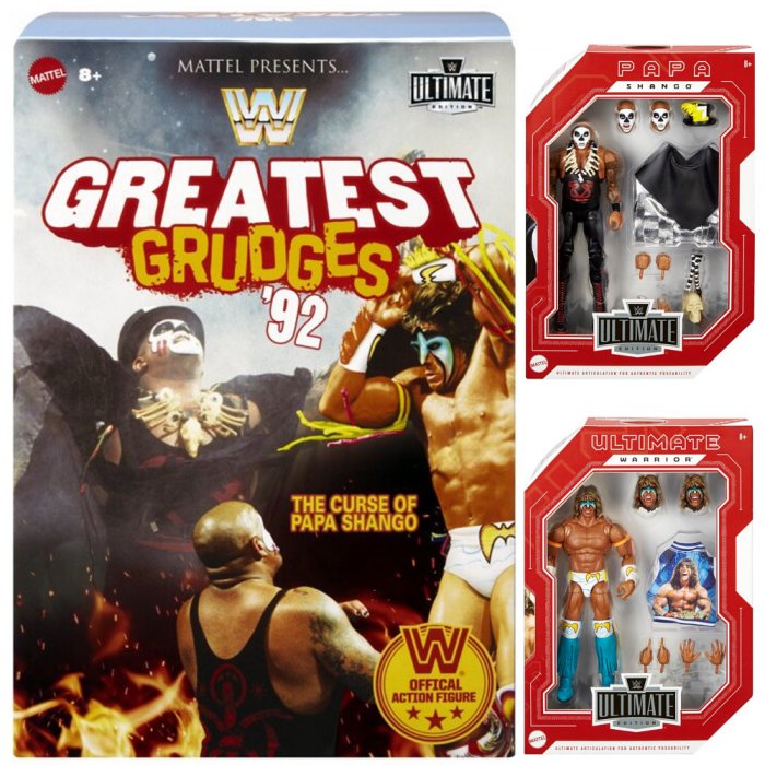 WWE Mattel Ultimate Edition Serie Exclusive Ultimate Warrior und Papa Shango