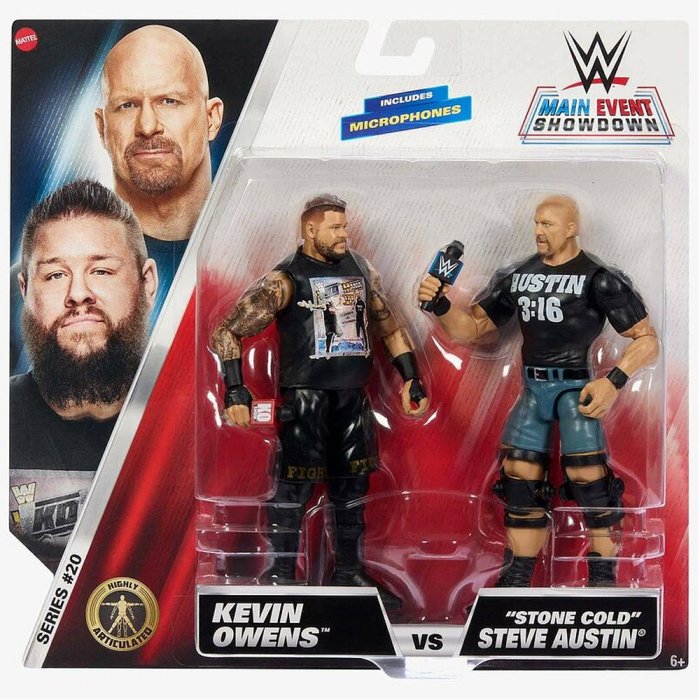 WWE Mattel Championship Showdown Steve Austin und Kevin Owens