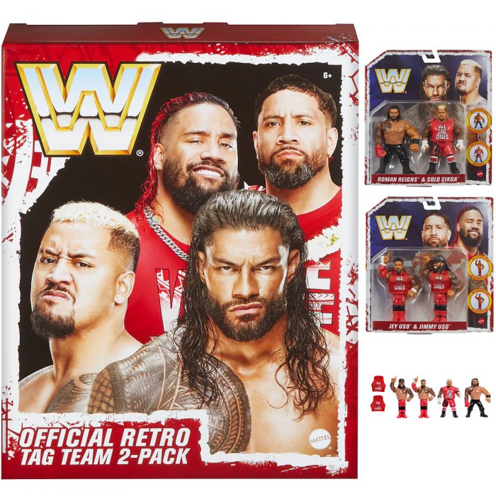 WWE Mattel Elite Ringside Exclusive Bloodline Retro Set