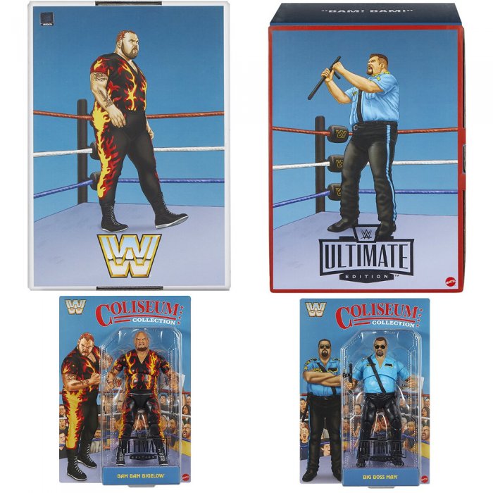 WWE Mattel Creation Exclusive Ultimate Edition Big Boss Man und Bam Bam Bigelow
