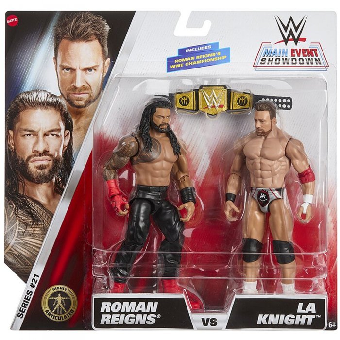 WWE Mattel Championship Showdown 21 Roman Reigns und LA Knight