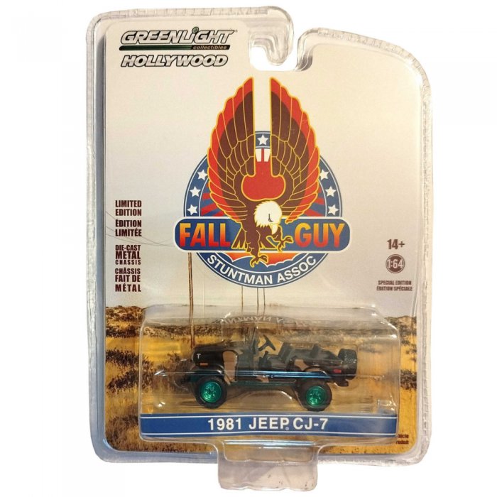 Greenlight Fall Guy 1981 Jeep CJ-7 Camouflage - 1:64 - Green Machine