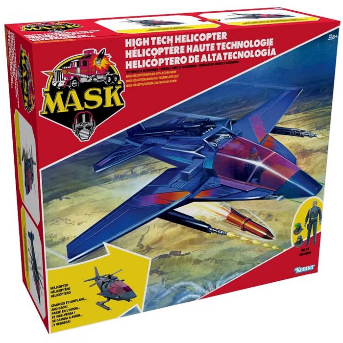 M.A.S.K. Actionfigur mit Fahrzeug High Tech Helicopter