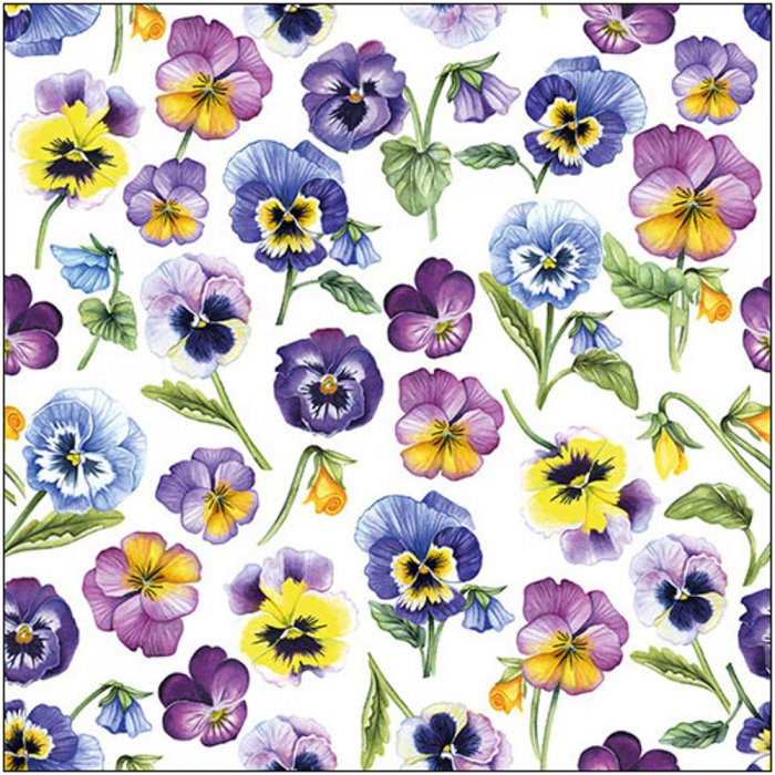 Servietten Ambiente Pansy all Over