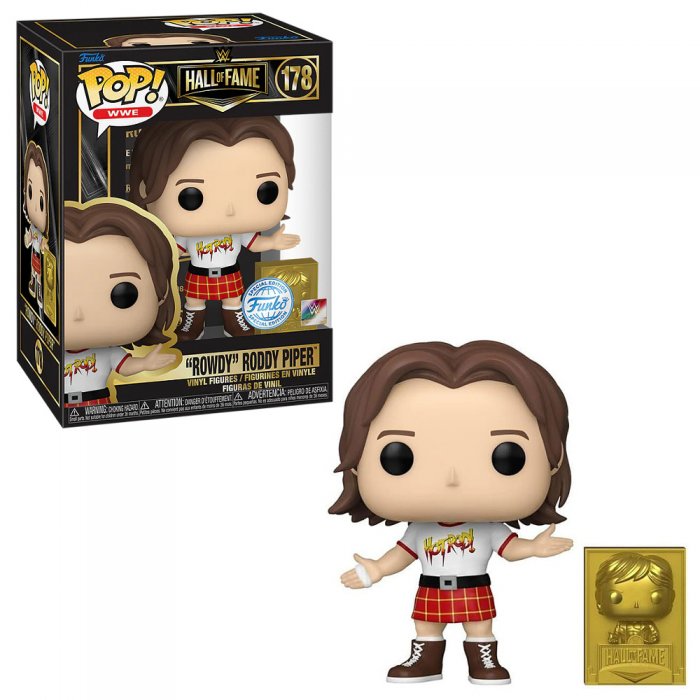 WWE Funko Pop Vinyl Figur Hall of Fame Rowdy Roddy Piper