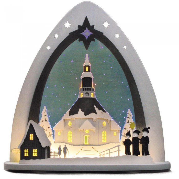 LED Lichterspitze Seiffener Kirche