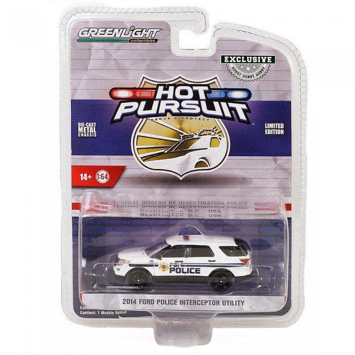 Greenlight Hot Pursuit FBI Serie 2014 Ford Police Interceptor Utility 1:64