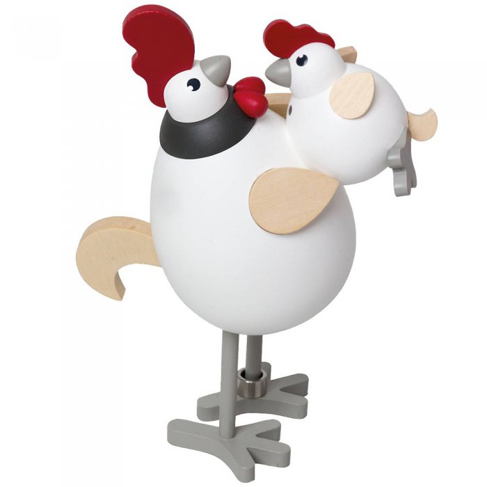 Holzfigur Vater Franz mit Fränzchen