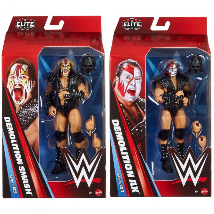 WWE Mattel Elite Serie 123 Demolition Ax und Smash