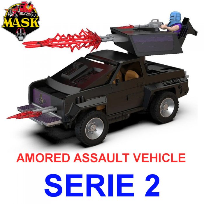 M.A.S.K. Actionfigur mit Fahrzeug Armored Assault Vehicle