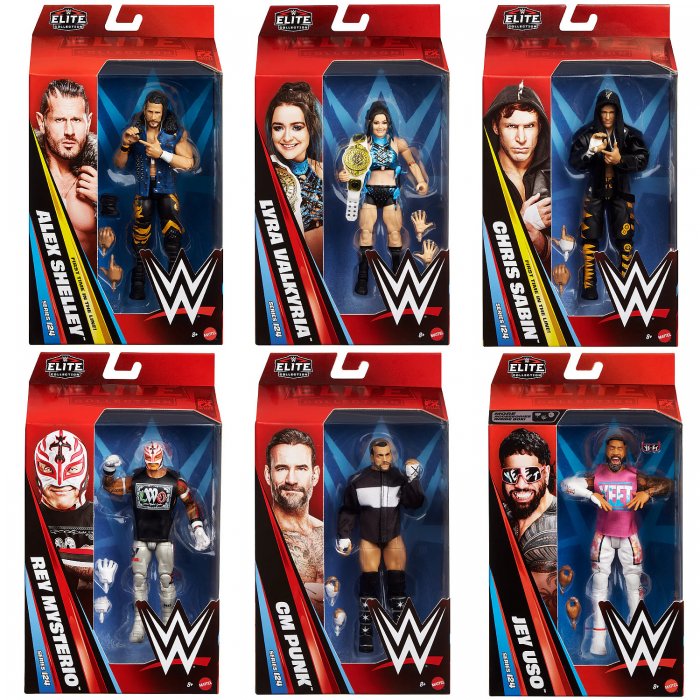 WWE Mattel Elite Serie 124 Komplett
