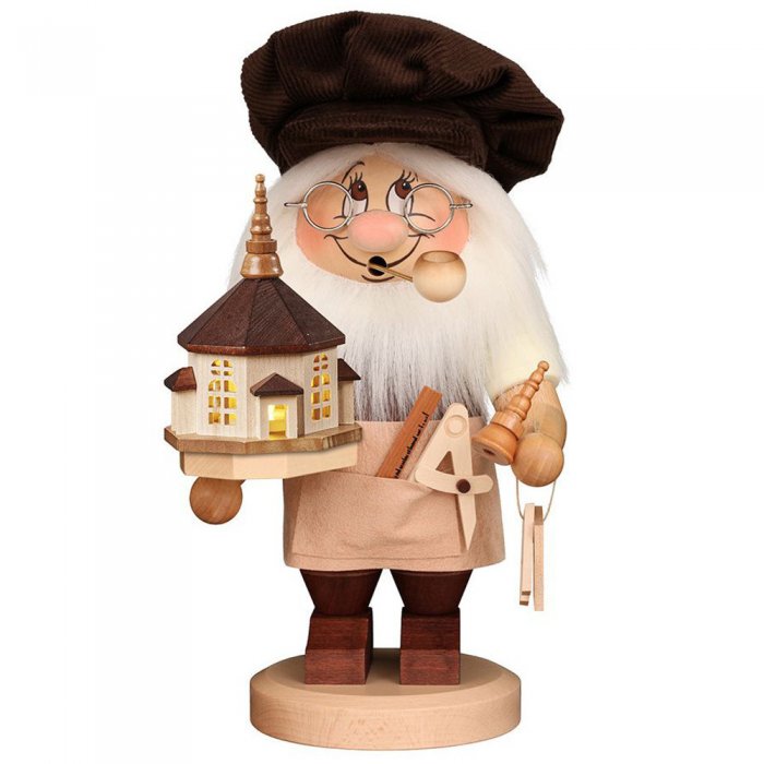 Christian Ulbricht Wichtel Räuchermann Seiffener Kirche