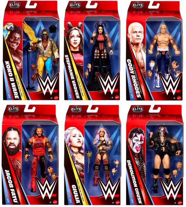 WWE Mattel Elite Serie 125 Komplett
