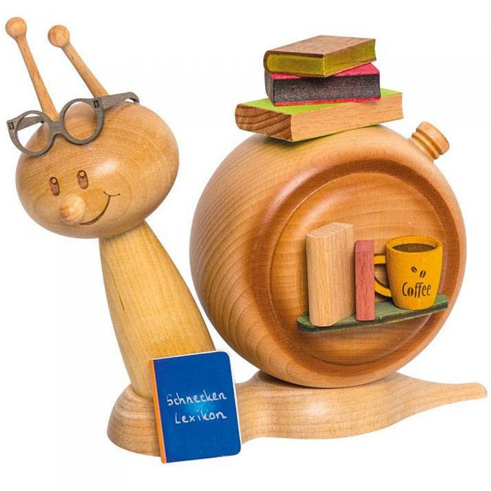 Räucherfigur Buchschnecke