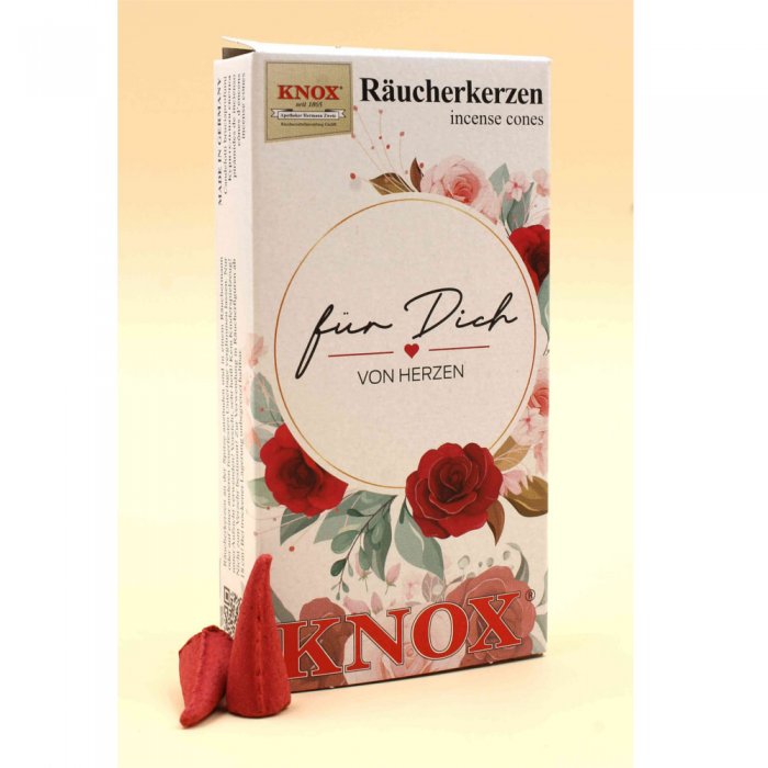 Räucherkerzen Knox Rosenduft - für Dich von Herzen