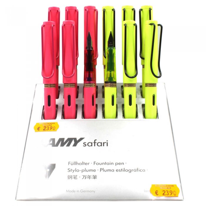 Füllhalter LAMY Safari 2026 Neon Pink und Neon Yellow