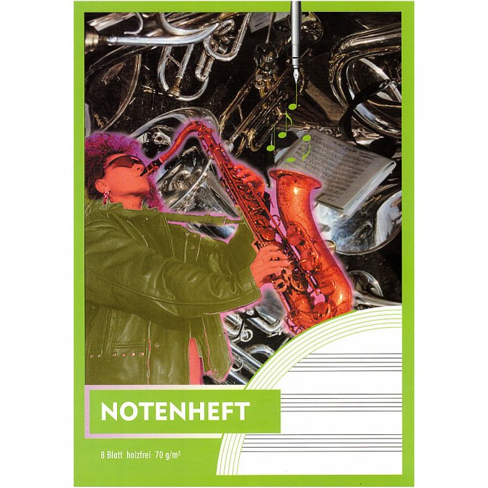 Schulheft DIN A4 Notenheft